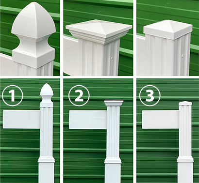 VEP機能門柱のオプションキャップ